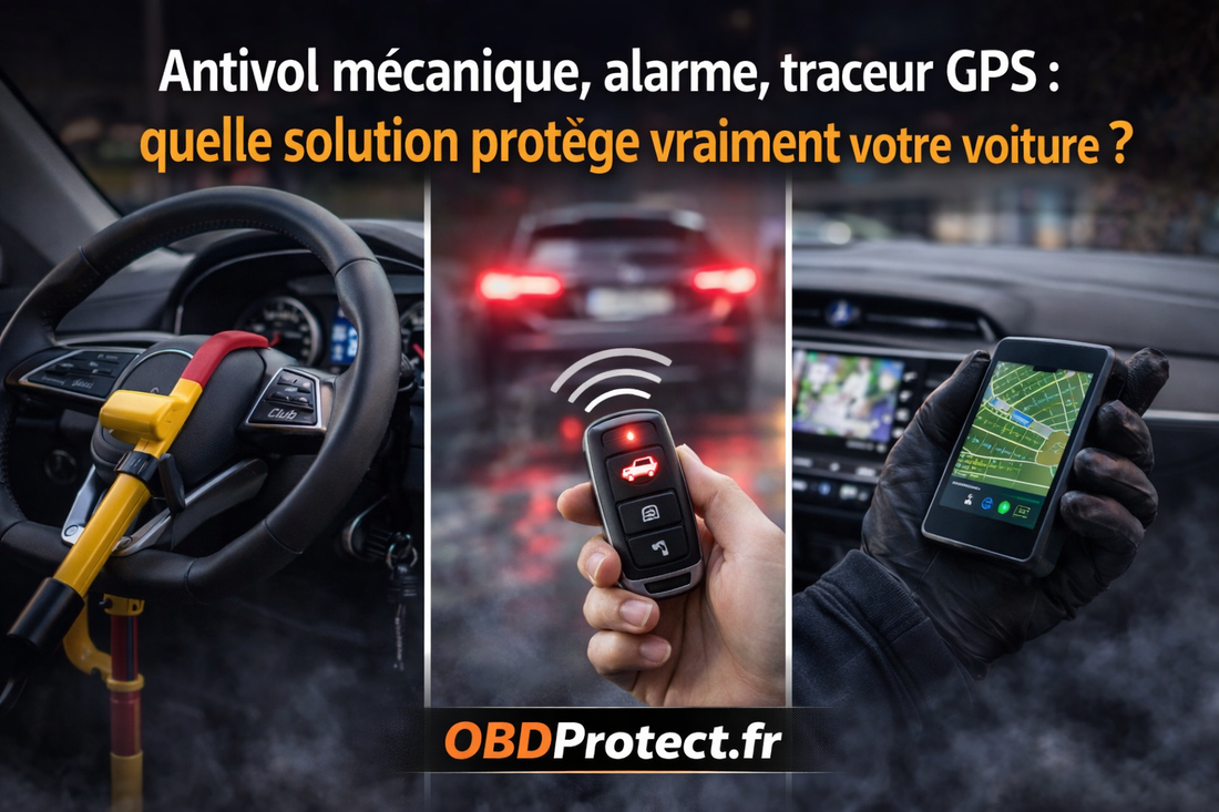 Antivol mécanique, alarme, traceur GPS : quelle solution protège vraiment votre voiture ?