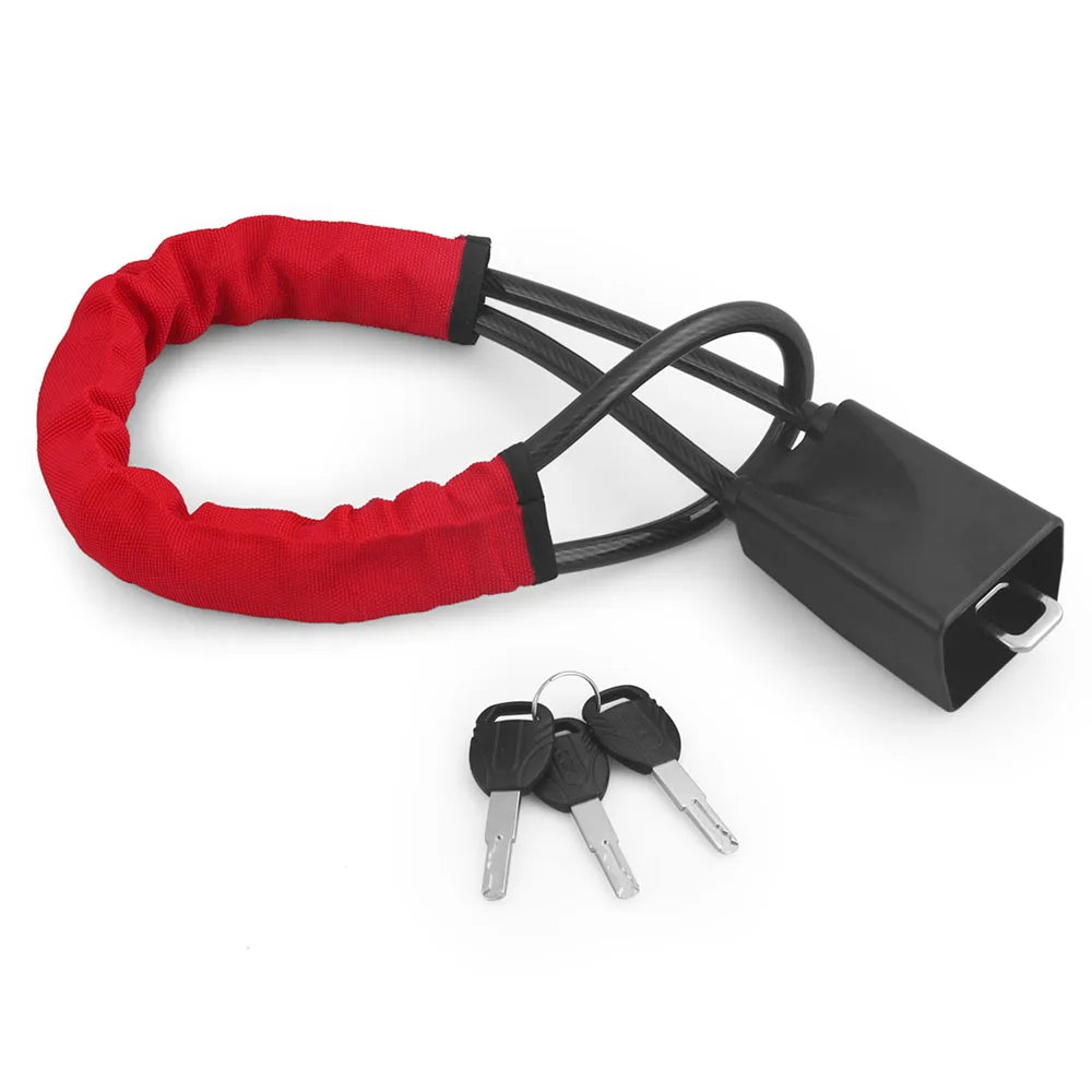 Contenu du Kit Complet OBDProtect : antivol de volant à câble acier